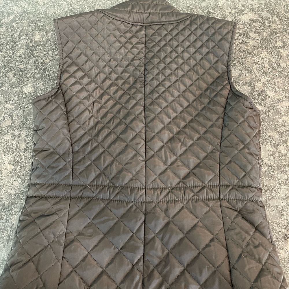 Black Quilted Vest